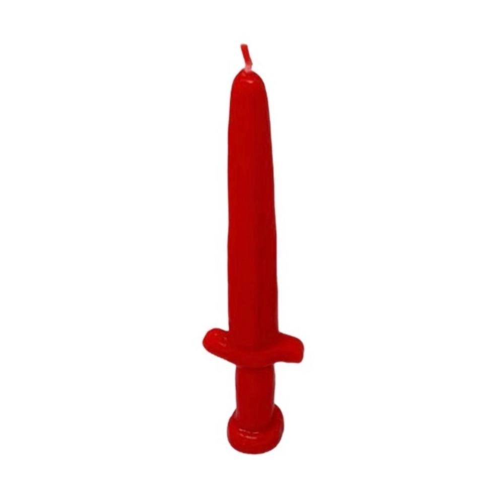 Red sword candle